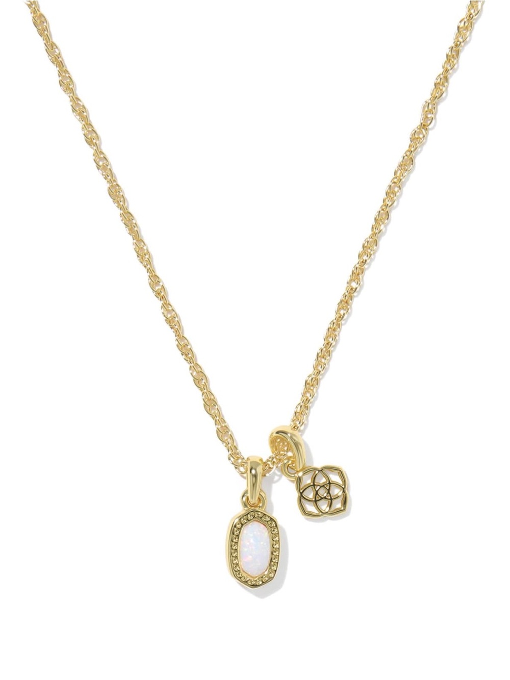 Kendra Scott Mini Elisa Dira Gold Necklace